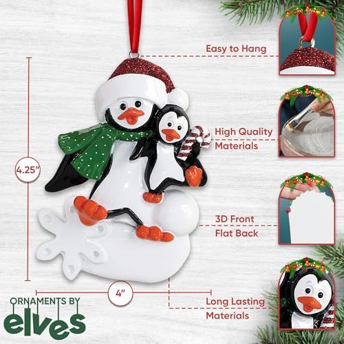 Personalized Single Parent Christmas Ornament 2026, Family 1 Child