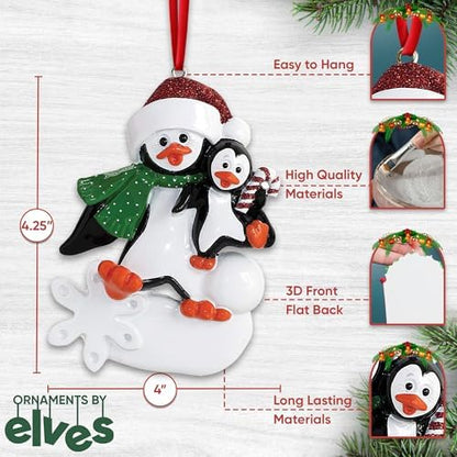 Personalized Single Parent Christmas Ornament 2026, Family 1 Child