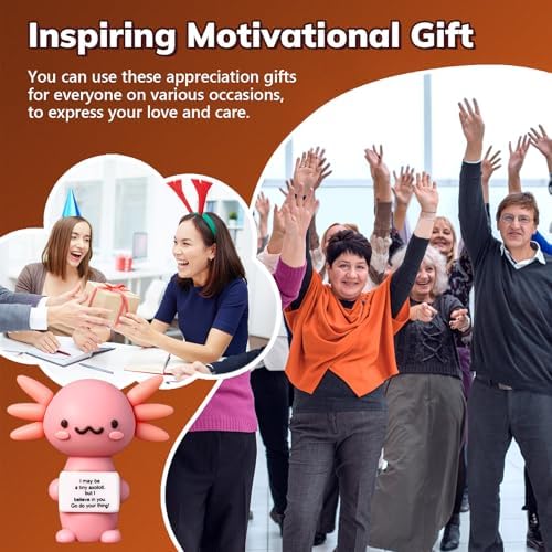 Gejoy 16 Pcs Mini Rubber You Rock Figures Positive Gifts, 16 Style