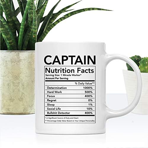 Andaz Press Funny 11oz. Ceramic Coffee Tea Mug Thank You Gift, Captain