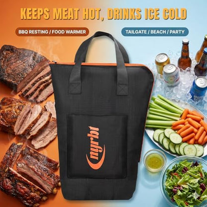 BBQ Blanket for Resting Meat, 21" Insulated Meat Resting Bag Gift for
