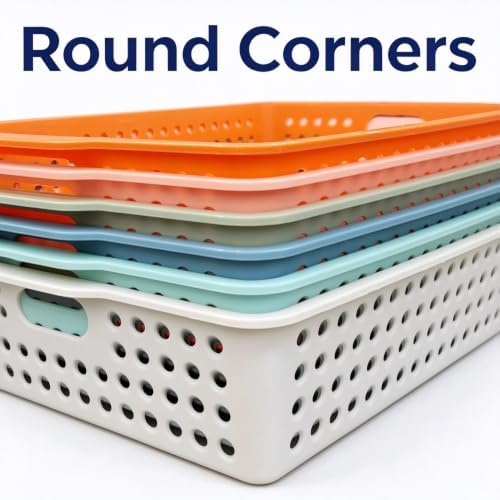 Simple Trending 6 Pcs Turn in Paper Trays for Classroom, Storage Paper