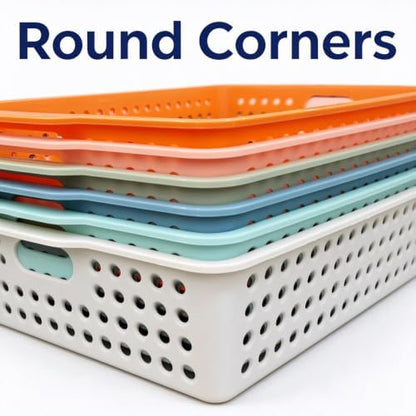 Simple Trending 6 Pcs Turn in Paper Trays for Classroom, Storage Paper