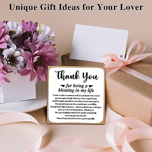 ONDTOM Thank You Gifts for Women Men Friends Mom, Thank You for Being