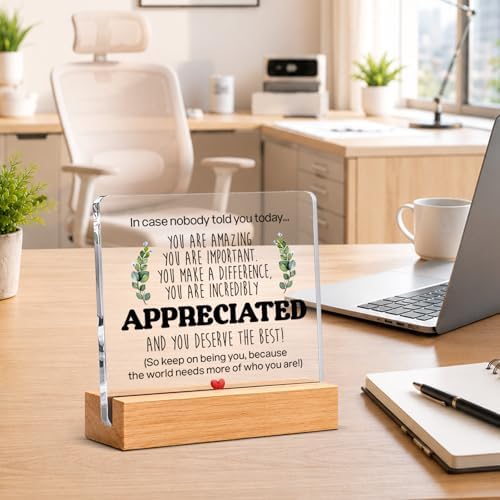 Thank You & Appreciation Gifts Bulk for Coworkers Friends, Set of 6