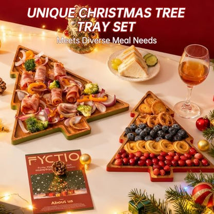 Christmas Charcuterie Board, Acaia Wooden Cutting Boards for Kitchen