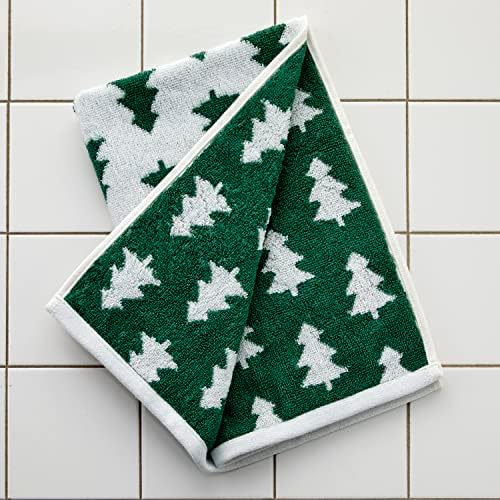 SKL Home Christmas/Winter Holiday Trees Hand Towel Set-2pc