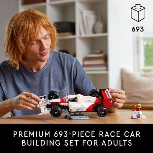 LEGO Icons McLaren MP4/4 & Ayrton Senna Minifigure Model Car Kit