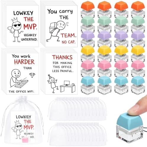 Yuntau 24 Set Inspirational Motivational Gifts Keyboard Fidget