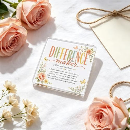 Difference Maker Desk Decorations Teacher Appreciation Gifts for