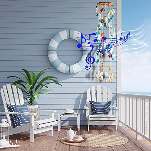 Jangostor Seashell Wind Chimes Multi Color Handmade Wind Chimes, for