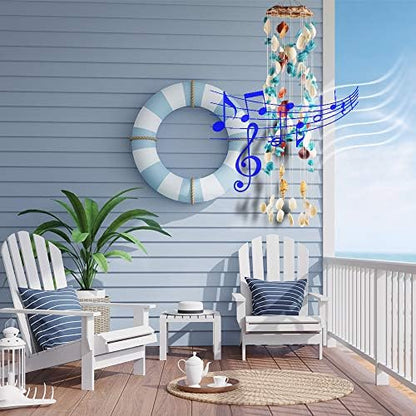 Jangostor Seashell Wind Chimes Multi Color Handmade Wind Chimes, for