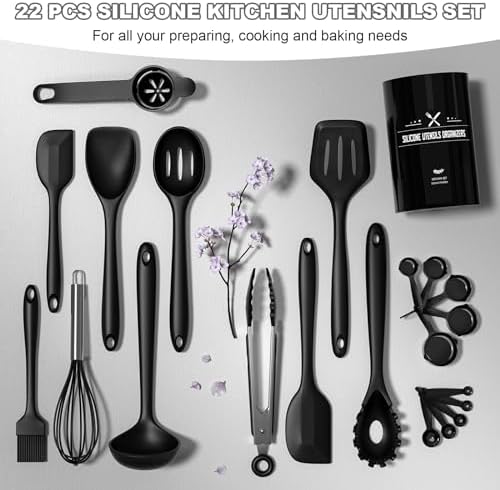Silicone Kitchen Utensils Set, Umite Chef 22Pcs Cooking Utensils