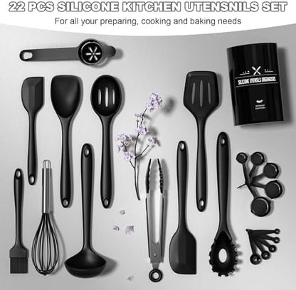 Silicone Kitchen Utensils Set, Umite Chef 22Pcs Cooking Utensils