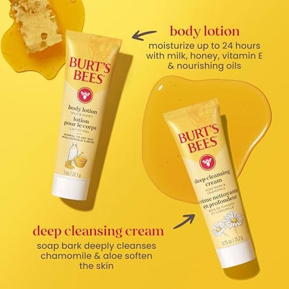 Burt's Bees Essentials Kit Gift Set, 5 Travel Size Products