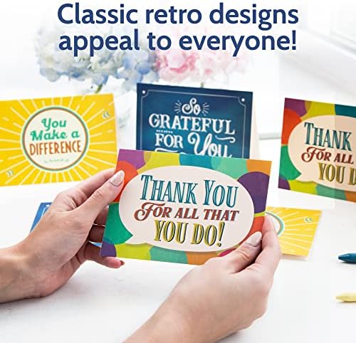 24 Appreciation Cards with Envelopes - Team Gifts, Teacher Gifts Bulk