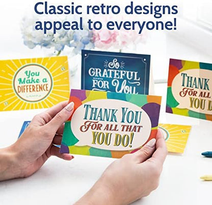 24 Appreciation Cards with Envelopes - Team Gifts, Teacher Gifts Bulk