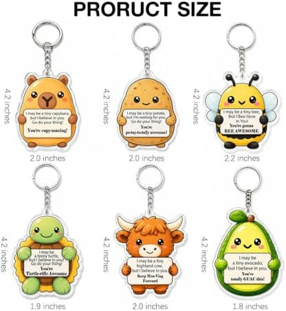 Inspirational Gifts Bulk for Women Coworkers Thank You Keychains