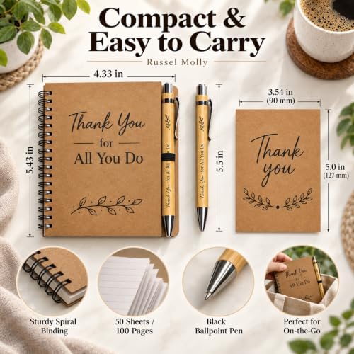 36Pcs Employee Appreciation Gifts Bulk, 12 Thank You Gift Sets