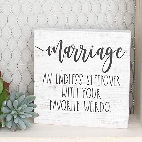 Simply Said, INC Small Talk Couples Sign - Marriage: An Endless