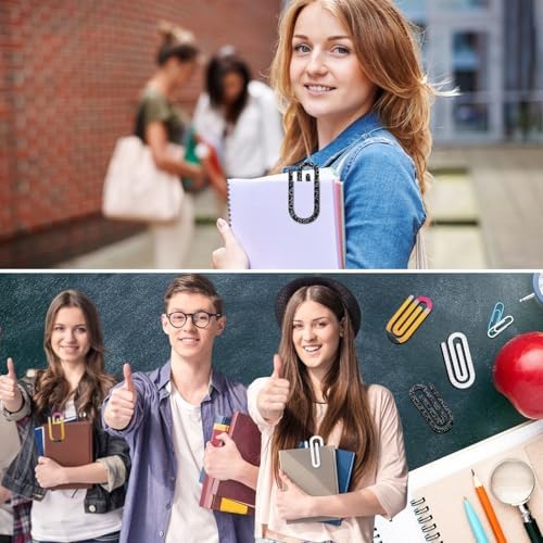 Teacher Appreciation Paper Clips - Jumbo Acrylic Pencil & Notebook