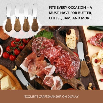 Butter Knife Spreader, Cheese Spreader Knives Set of 4, Stainless
