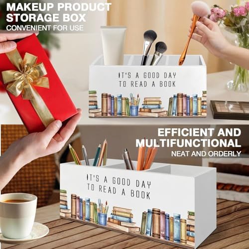 Book Lover Gifts Pen Pencil Holder Organizer for Desk Accessories