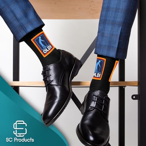 Oldi Mens Funny Socks Dad Grandpa Old Man Gifts Stocking Stuffers for