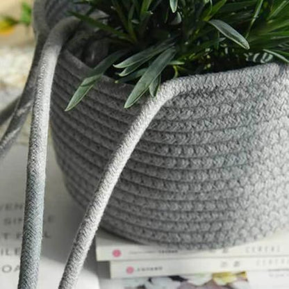 Hand Woven Plant Hanger Basket for Trailing Houseplants and Dried