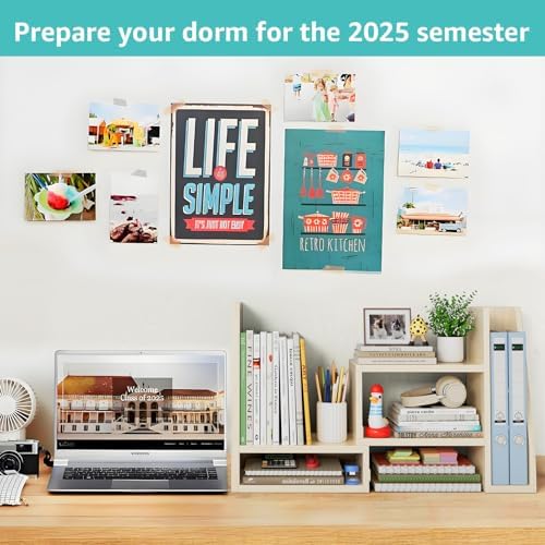 Desktop File Organizer Desk Organizer Shelf - Wooden Office