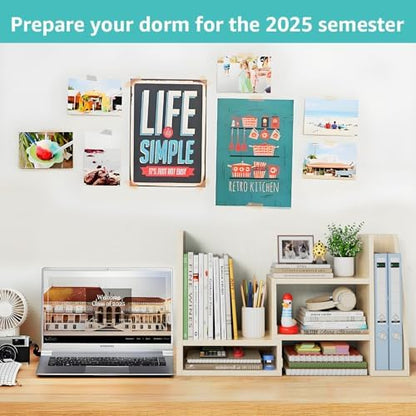 Desktop File Organizer Desk Organizer Shelf - Wooden Office