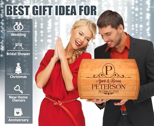 Personalized Cutting Board – Monogrammed Wood Charcuterie Board