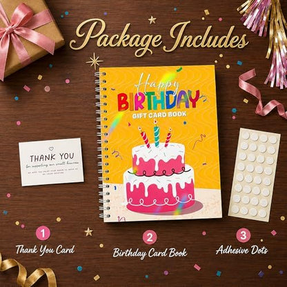Birthday Gift Card Book, Birthday Gifts for Women Men Best Friend
