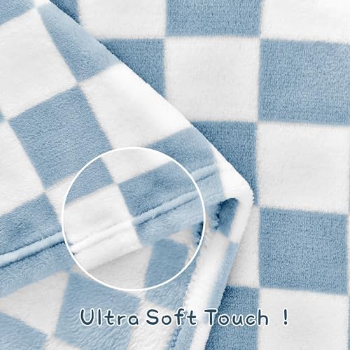 Yurhap Checkered Baby Blanket Fleece Baby Blankets for Boys, Ultra