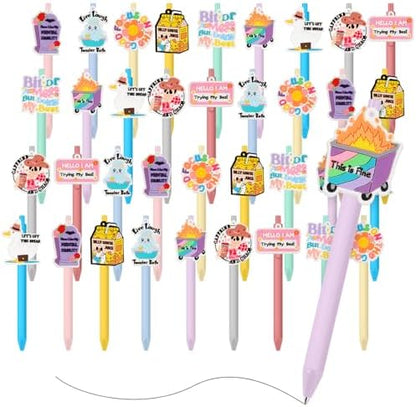 ReliThick 36 Pcs Funny Teacher Pens Office Coworker Appreciation Gifts