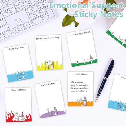 24 Sets Sarcastic Sticky Notes Sleazy Greetings Memo Fun Notepads