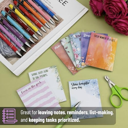 Mr. Pen- Inspirational Sticky Notes and Stylus Pens, 20 Pack