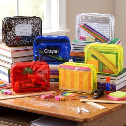 Suclain 12 Pcs Christmas Teacher Survival Kit Bag Stationery Cosmetic