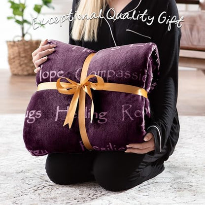 Chanasya Premium Sympathy Warm Hugs Gift Throw Blanket - for Positive