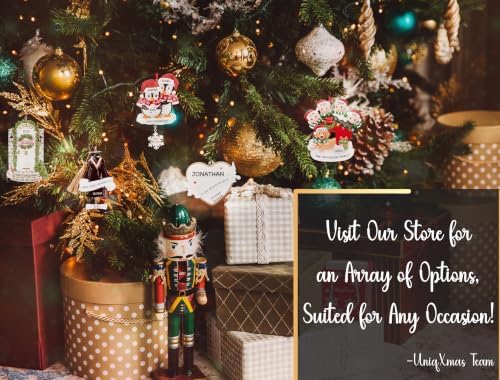 Personalized Peeking Couple Christmas Ornament 2026 | Our First