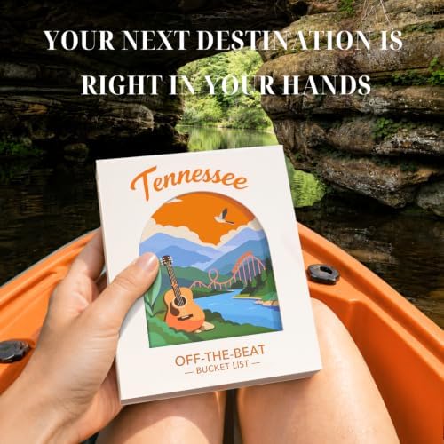Tennessee Adventure Bucket List Cards, 50 Scratch Off Cards by State
