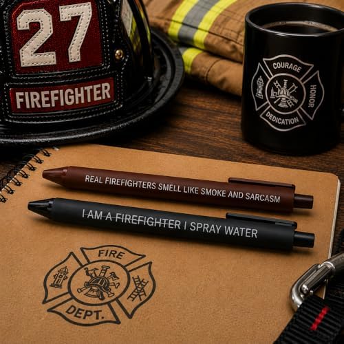 10PC Firefighter Appreciation Gifts Pen Set Ballpoint Writing Pens