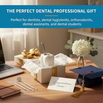 ComSaf Tooth Pen Holder, Ceramic Pencil Cup Gift for Dental Office
