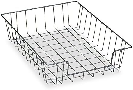 Fellowes Workstation 3" Letter Desk Tray Organizer, Wire, Black