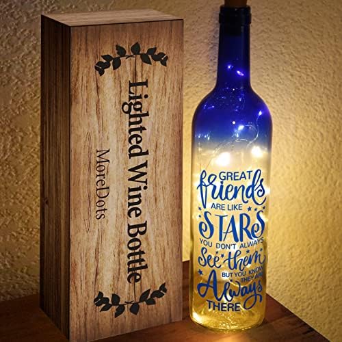 Christmas Gifts' for Women - Friendship Wine Bottle Lights with Cork