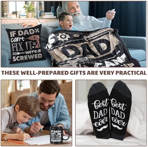 Patelai 5 Pcs Christmas Dad Gifts Set If Dad Can't Fix It Father Xmas