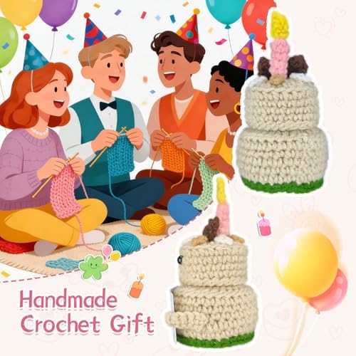 Handmade Crochet Cake Happy Birthday Gifts – Special Idea Desktop