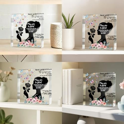 Inspirational Gifts for Women, Thank You Gifts Butterfly Acrylic Sign