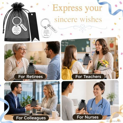 12 Pcs Team Appreciation Gifts Bulk for Coworker Staff Keychains