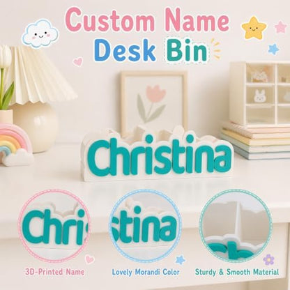 Personalized Name Desk Organizer 3D Printed Pen Pencil Holder